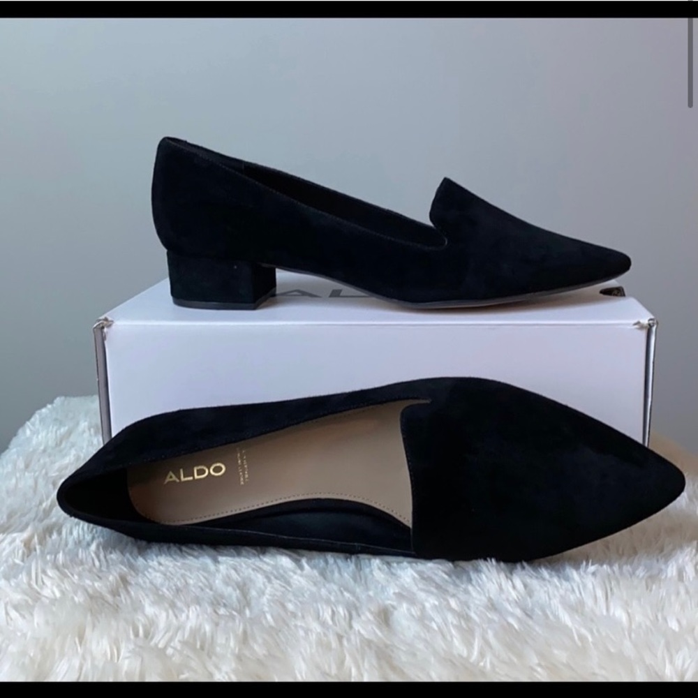 NWOT Aldo Vigoma Block Heel Loafers